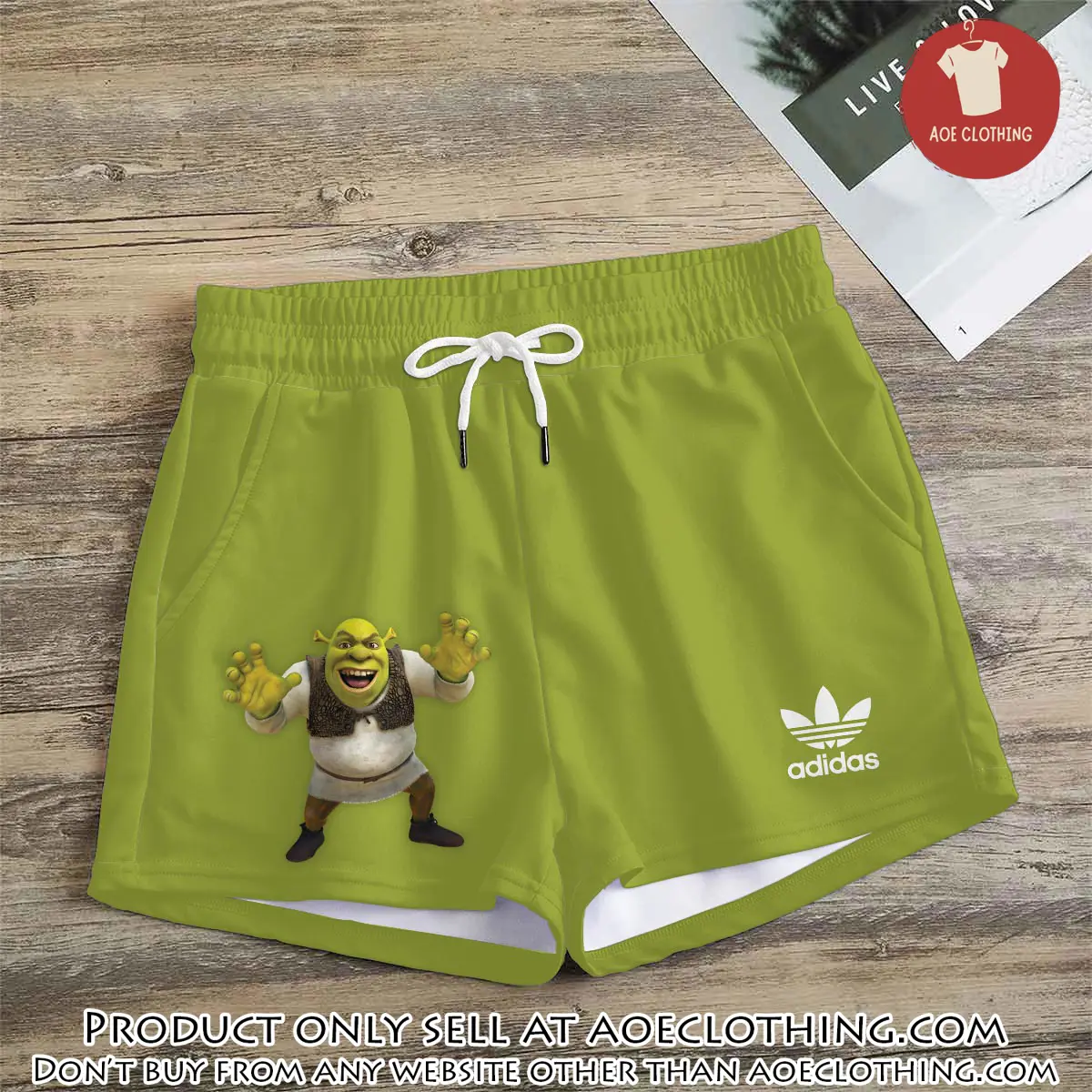 Premium shrek in adidas women shorts lady beach shorts wms1085 aoe2613164